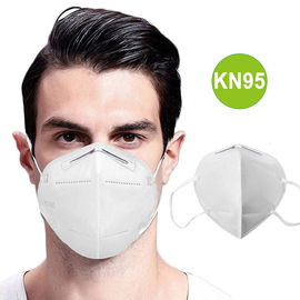 चीन Nonwoven KN95 तह आधा चेहरा मास्क ऊर्ध्वाधर गुना फ्लैट लोचदार कान की बाली के साथ फैक्टरी
